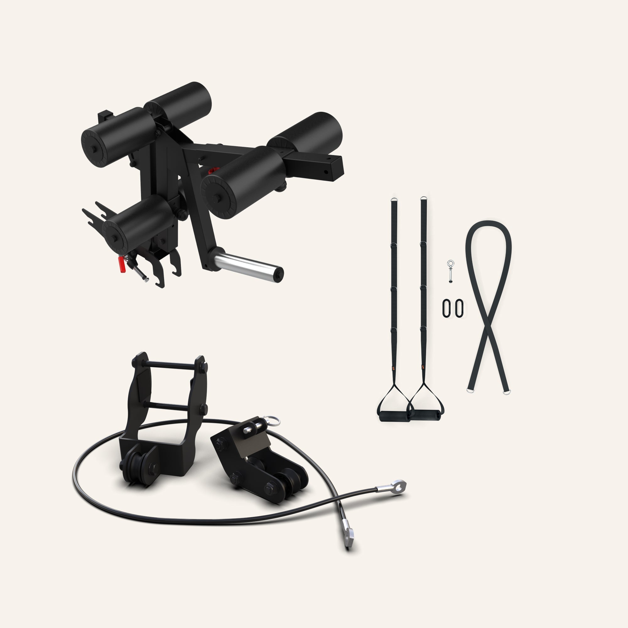 Leg Developer Attachment + Upper Body Kit + Cable Attachment Bundle